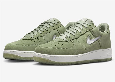 nike air jewel velvet groen|Nike Air Force 1 Low Jewel Oil Green DV0785.